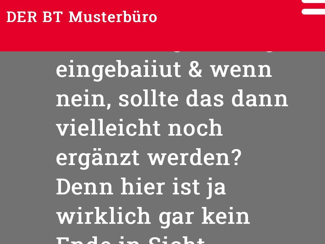 ich teste, teste... bis hierhin.