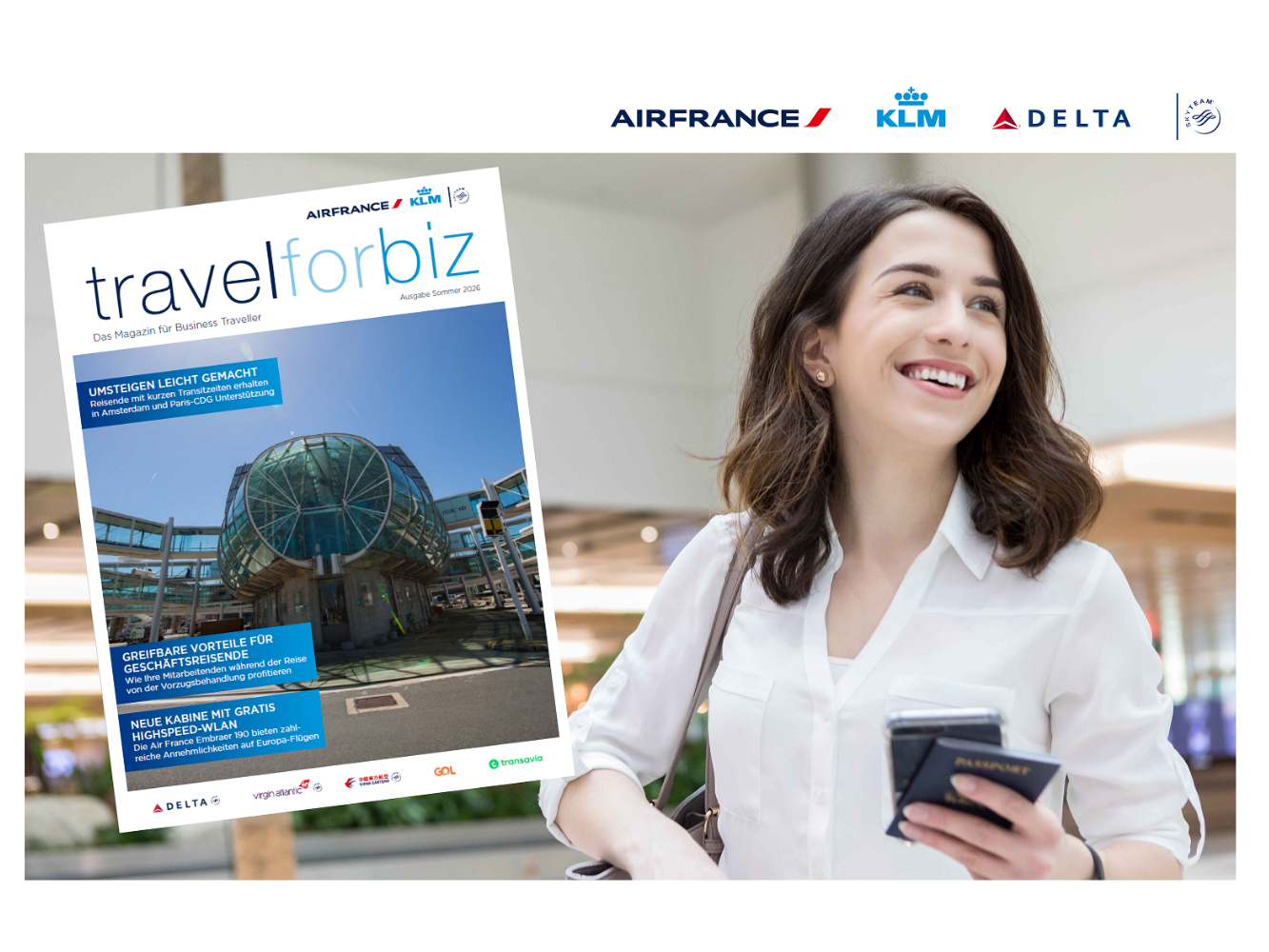 Travelforbiz Sommer 2026: Smarter reisen mit Air France, KLM & Delta